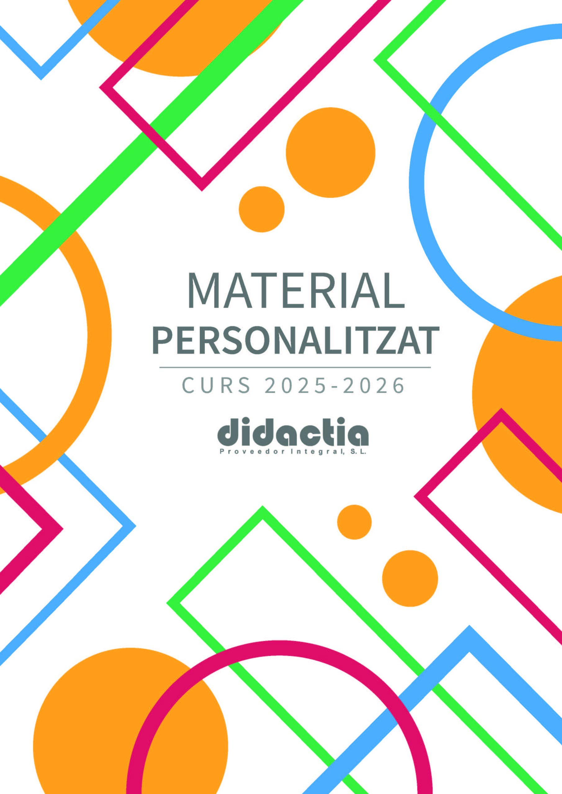 Catàleg material personalitzat 25-26